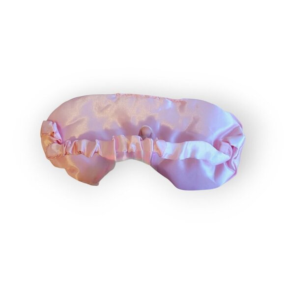 Pink Satin Sleep Set: Eye Mask & Pillowcase NWT - Picture 2 of 9
